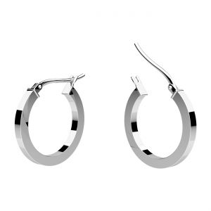 Kruhová náušnica 1,9 cm so zapínaním*strieborná AG 925*KL-KB OR 2x15 mm