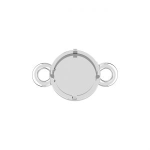 Prívesok spojka - robot diabol, biela živica*striebro AG 925*CON-2 OWS-01030 7,3x11,1 mm