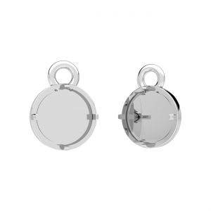 Záves - veľká obruba na živicu*striebro AG 925*CON-1 OWS-01031 7,3x9,1 mm