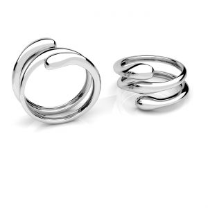 Univerzálny prsteň - kvapky*strieborná AG 925*U-RING OWS-01178 16,5x20,8mm