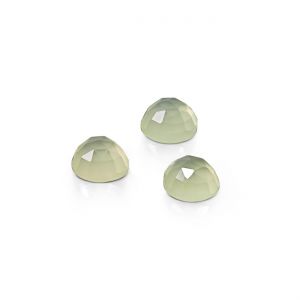 Okrúhly kameň, ružový brus - Celadónový achát 6 MM