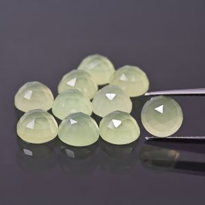 Okrúhly kameň, ružový brus - Celadónový achát 6 MM