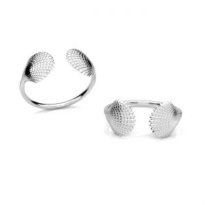 Univerzálny prsteň - mušle*strieborná AG 925*U-RING OWS-00739 9,2x19,7mm