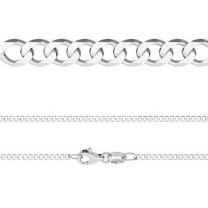 Pancierová retiazka so zámkom*strieborná AG 925*PD  70 (40 cm)