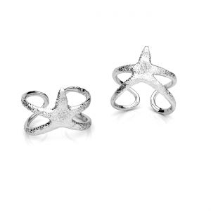 Univerzálny prsteň - mušle*strieborná AG 925*U-RING OWS-01191 11x20 mm - R(11-15))