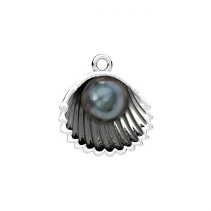 Prívesok drak - biela perla 8mm*strieborná AG 925*CON-1 ODL-01620 15,7x17 mm ver.3