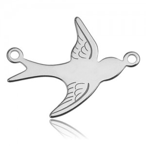 Connector pendant - swallow*sterling silver AG 925*BL 277 - 0,4 mm