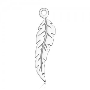 Pendant - feather for dreamcatcher*sterling silver AG 925*BL 281 - 0,4 mm