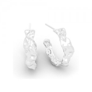 Stud earring - irregular shape*sterling silver AG 925*EX 29