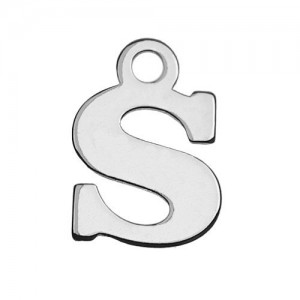 Zawieszka litera S srebro 925 MBL S - 0,4 mm