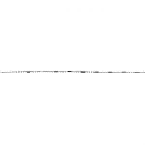 Retaz metraz - typ Ankier s predlzenou kockou*strieborn&aacute; AG 925*A 030 D4L 1x3 mm