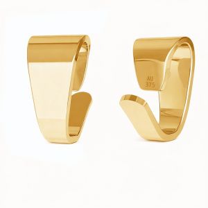 Zlat&aacute; rovn&aacute; kravata na zavesenie*zlat&aacute; AU 375*LKZ9K-30012 - 0,30 2,5x5 mm