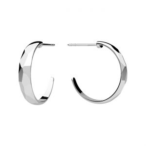 Napichovacie n&aacute;u&scaron;nice - fazetovan&eacute;*strieborn&aacute; AG 925*KLS ODL-01656 3,5x17,3 mm