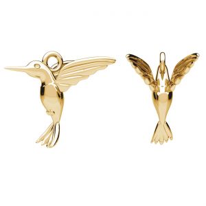Pr&iacute;vesok - kolibr&iacute;k*mosadz*BRASS ODL-00058 14,5x15 mm